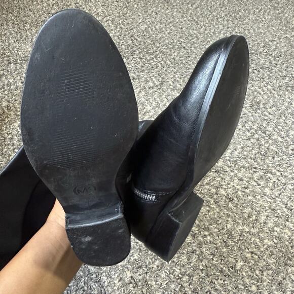 Michael Kors Black Leather Over The Knee Tall Riding Boots Size 7.5 M Stretch - Picture 7 of 7